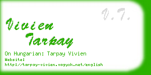 vivien tarpay business card